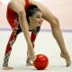World champion Alina Kabaeva of Russia performs the ball event in the World Rhythmic Gymnastics Club Championships in Tokyo October 10. Kabaeva scored perfect 10 point in all four events to win the individual all-around title.    KM/DL - RTR12SCS